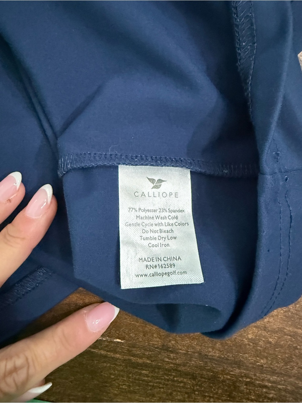 Calliope Golf Vita Sleeveless Polo in Navy - Picture 5 of 7